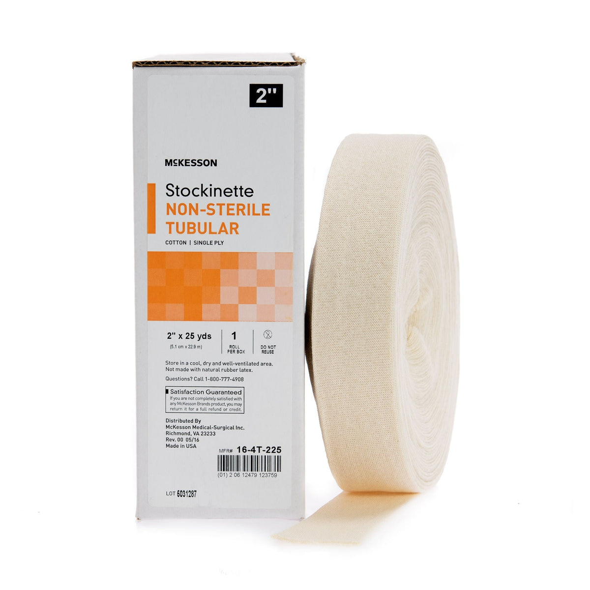 McKesson Tubular Stockinette, Beige, Cotton, Non-Sterile, 25 Yard - LL Medico