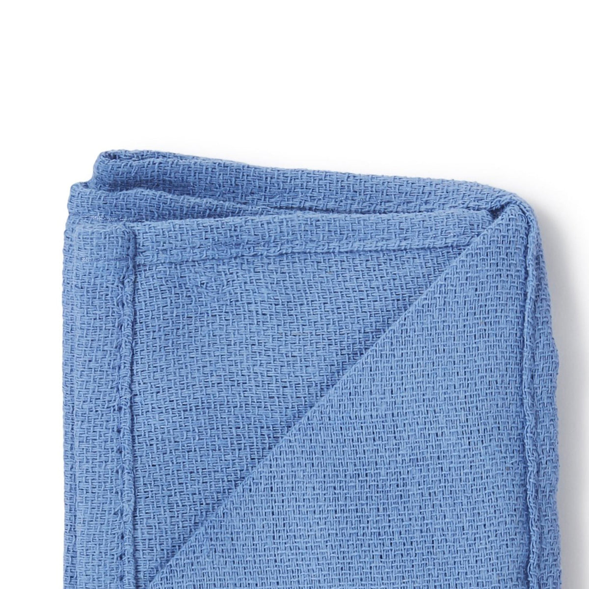 McKesson O.R. Towel, Blue, Plain Weave, Non-Radiopaque, Cotton, NonSterile, 17 x 27" - 16-6000-B - LL Medico