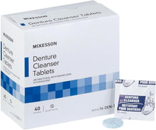 McKesson Denture Cleanser Tablets, Antibacterial with Baking Soda, 40 Count