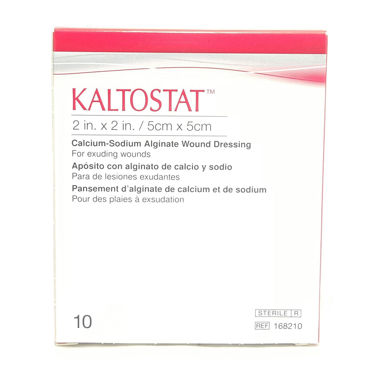 Kaltostat Calcium Alginate Dressing, Sterile, 2" x 2", White - 168210-Single - LL Medico