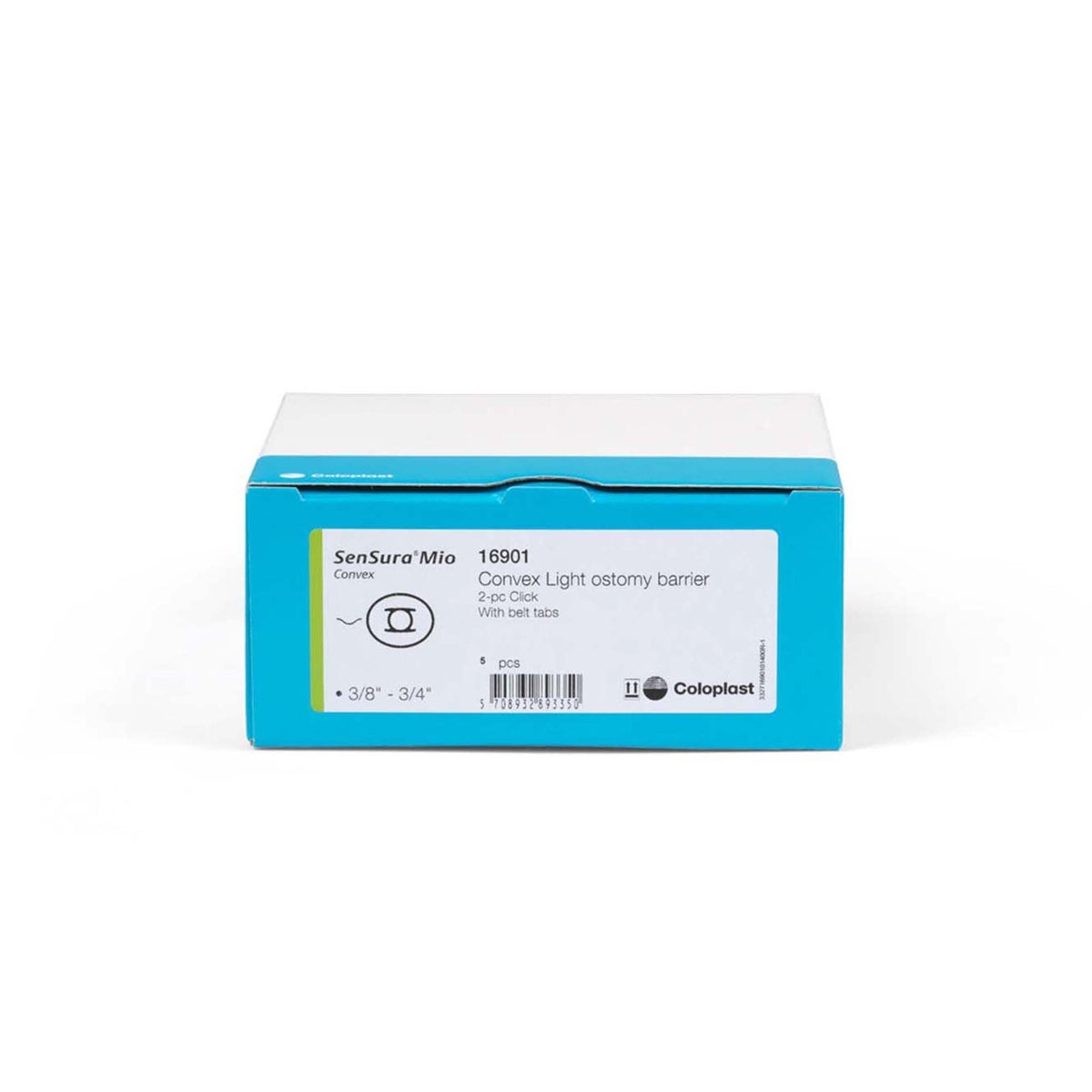 Coloplast SenSura Mio Click Two-Piece Skin Barrier, Oval, Cut-to-Fit, 40 mm Flange