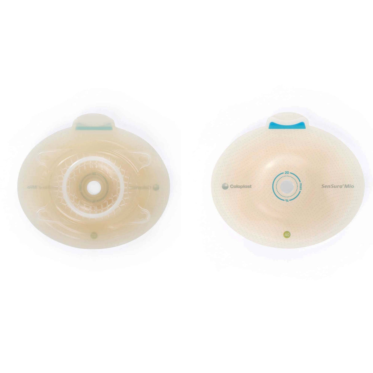 Coloplast SenSura Mio Click Two-Piece Skin Barrier, Oval, Cut-to-Fit, 40 mm Flange