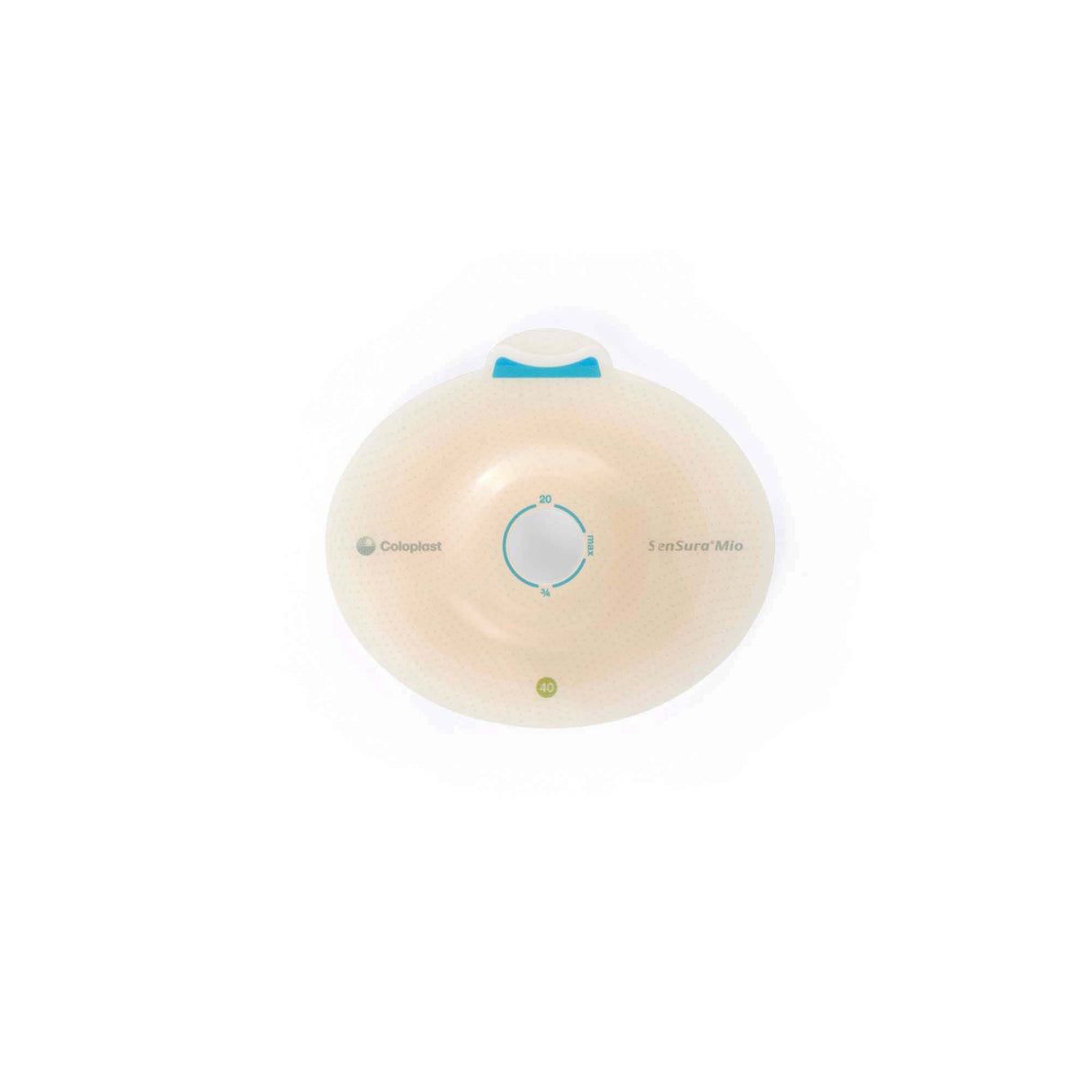 Coloplast SenSura Mio Click Two-Piece Skin Barrier, Oval, Pre-Cut, 40 mm Flange, Green