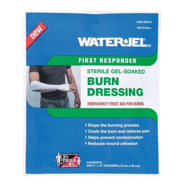 Water-Jel First Responder Burn Dressing, 4 x 16 Inch