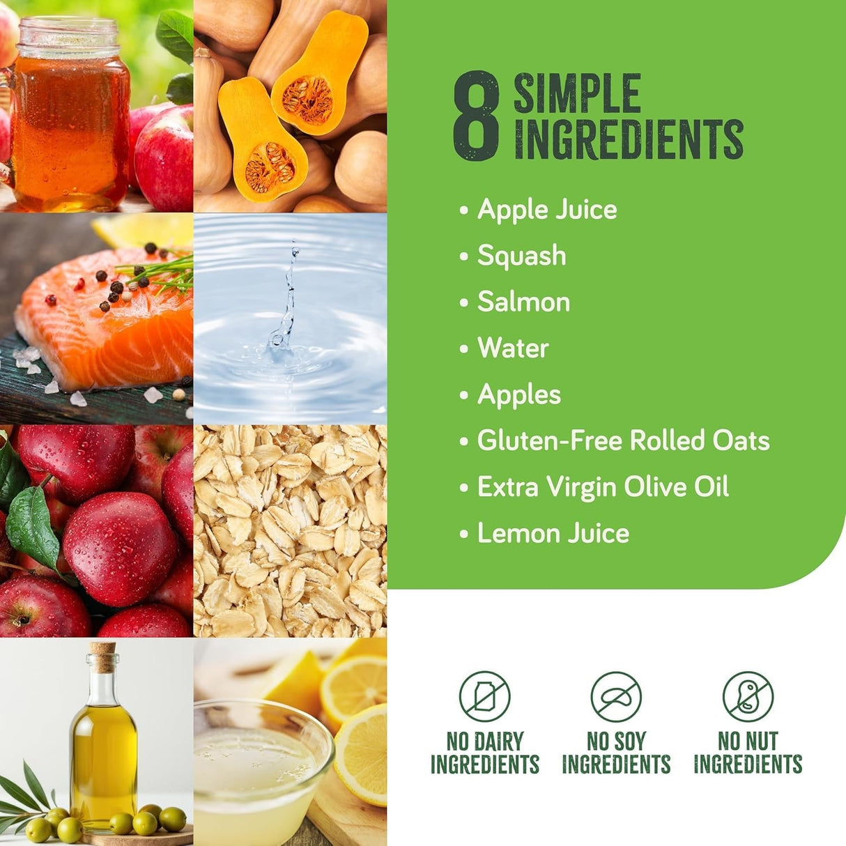 Real Food Blends Tube Feeding Formula, Salmon, Oats & Squash, 9.4 oz