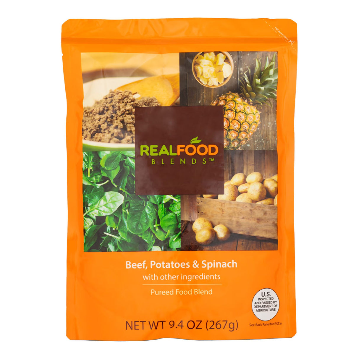 Real Food Blends Tube Feeding Formula, Beef, Potatoes & Spinach, 9.4 oz