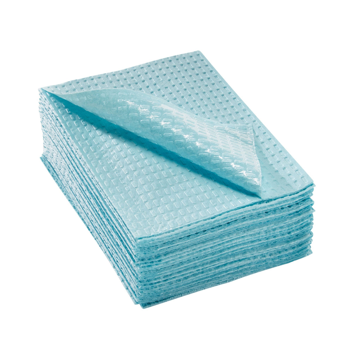 McKesson Premium, Procedure Towel, 13 x 18", Blue, 3-Ply Tissue / Poly Backing, Nonsterile, Waffle Embossed, Non-Radiopaque - 18-887 - LL Medico