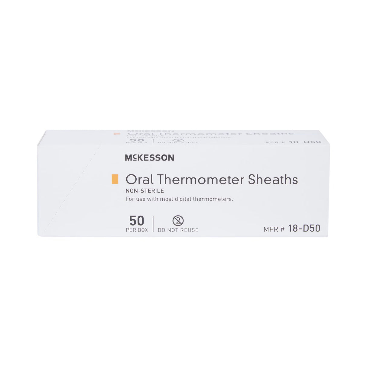 McKesson Oral Thermometer Probe Cover, 50 Count