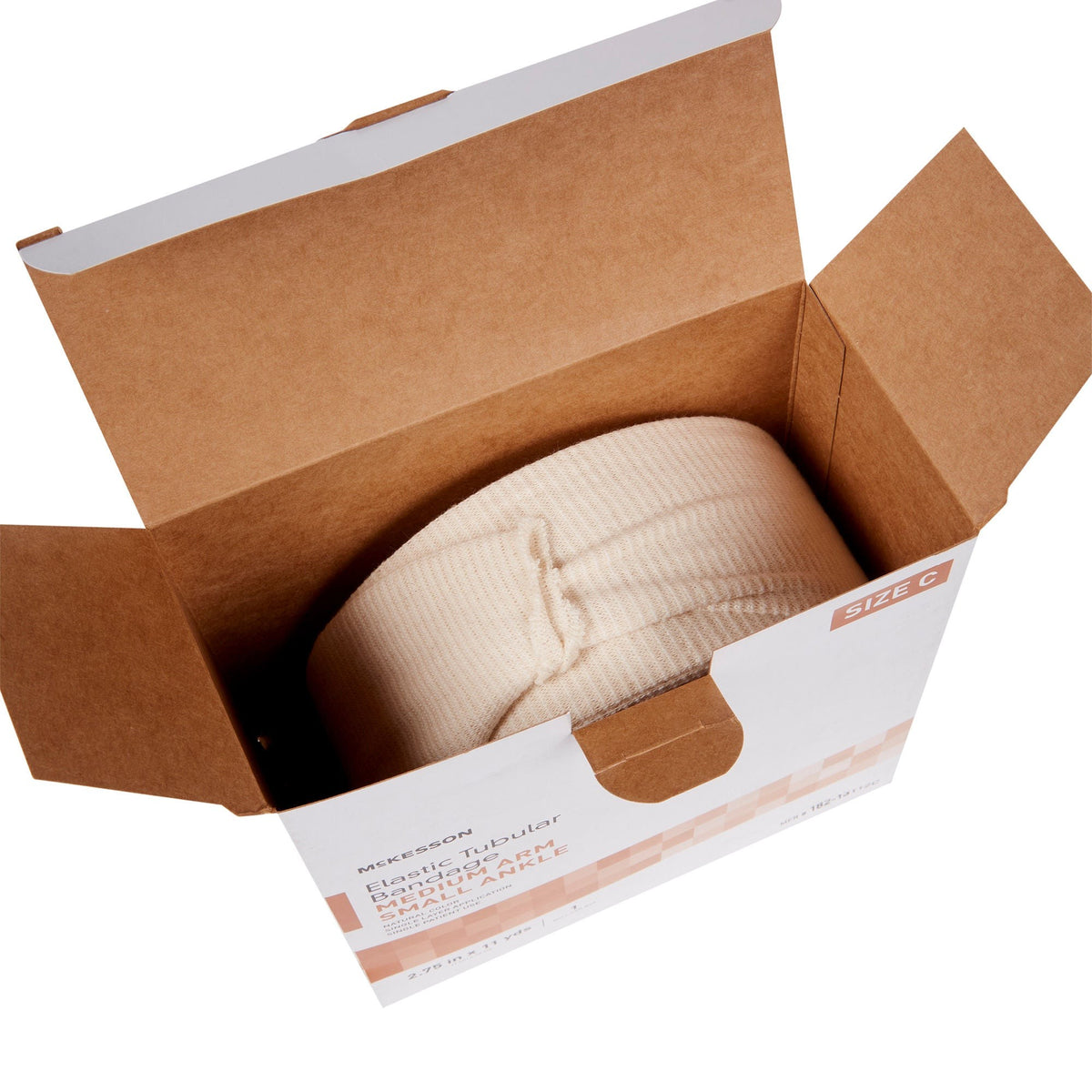 McKesson Spandagrip, Elastic Tubular Support Bandage, Pull On, Natural, Cotton / Elastane / Polyester, NonSterile, Standard Compression, 11 Yard - LL Medico