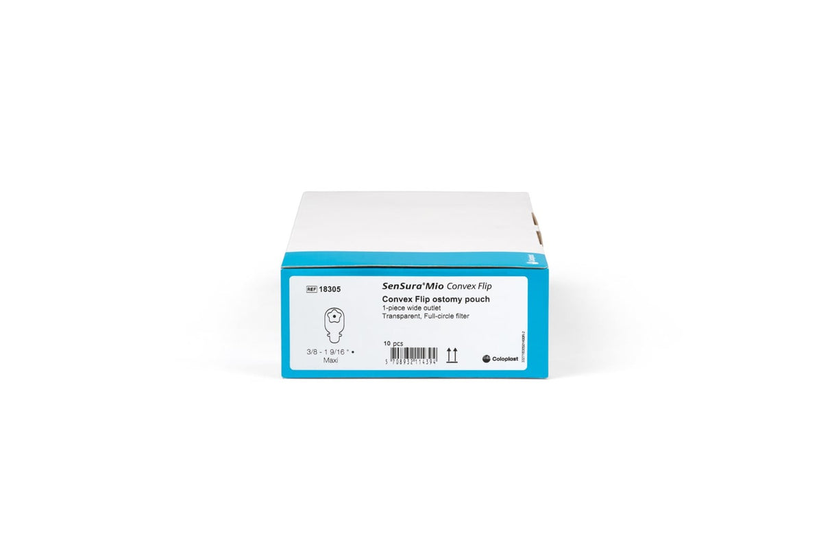 Coloplast SenSura Mio Convex Flip One-Piece Pouch, Cut-to-Fit, Transparent, 11-Inch