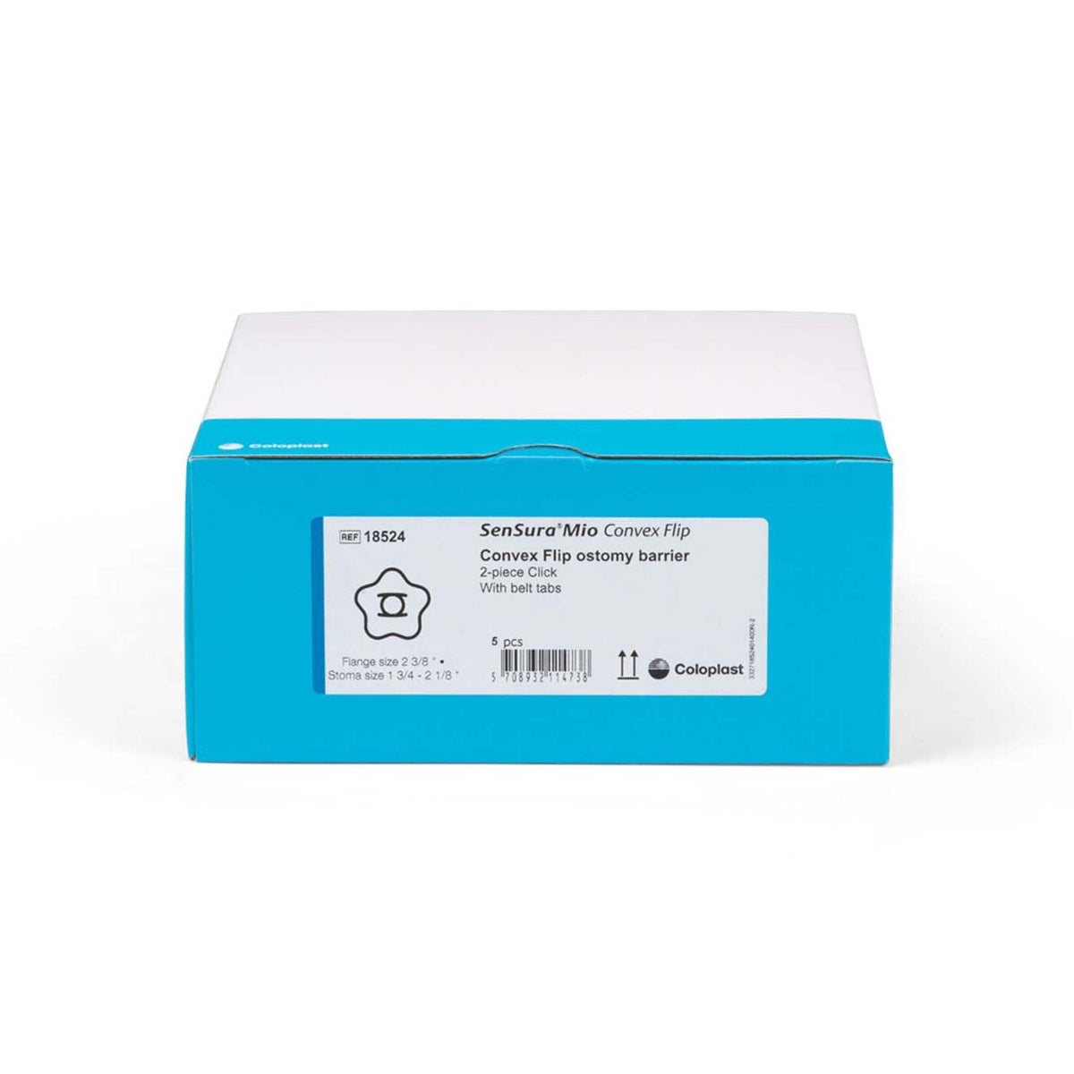 Coloplast SenSura Mio Convex Flip Two-Piece Skin Barrier, Star, Pre-Cut, 60 mm Flange