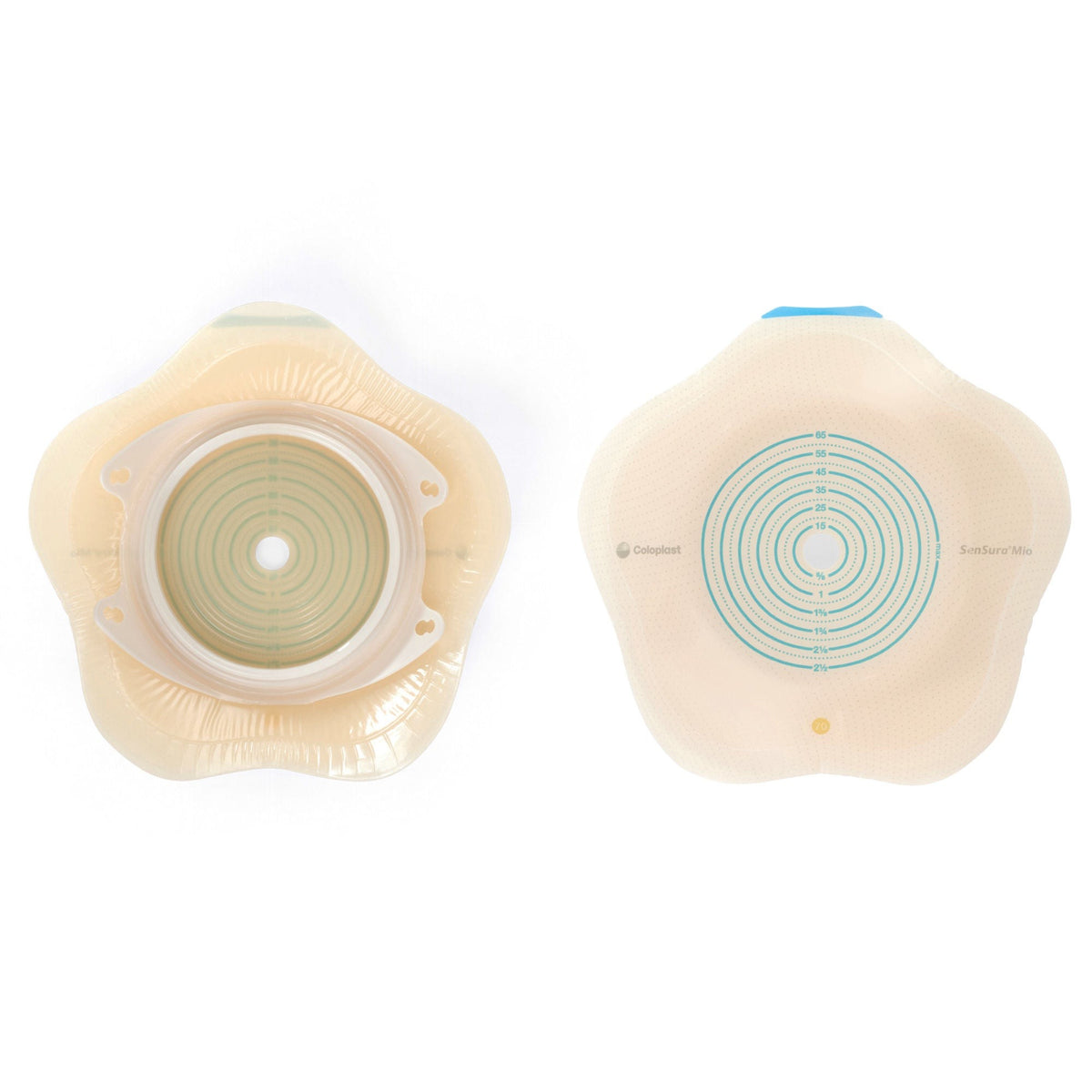 Coloplast SenSura Mio Convex Flip Two-Piece Skin Barrier, Star, Cut-to-Fit, 70 mm Flange