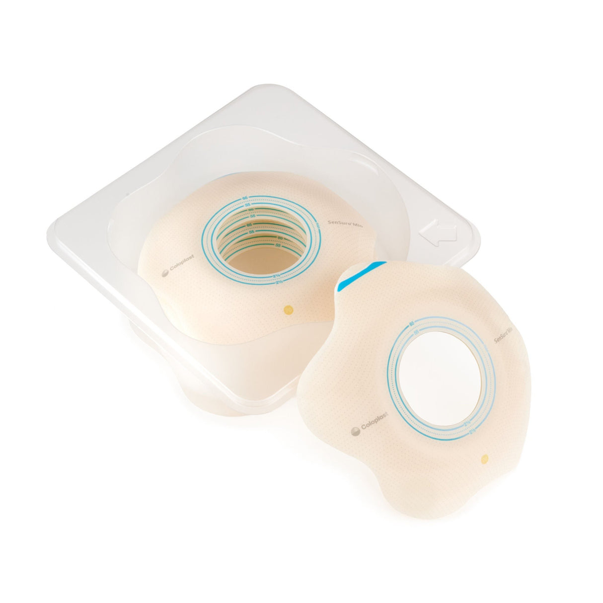 Coloplast SenSura Mio Convex Flip Two-Piece Skin Barrier, Star, Pre-Cut, 70 mm Flange, Yellow
