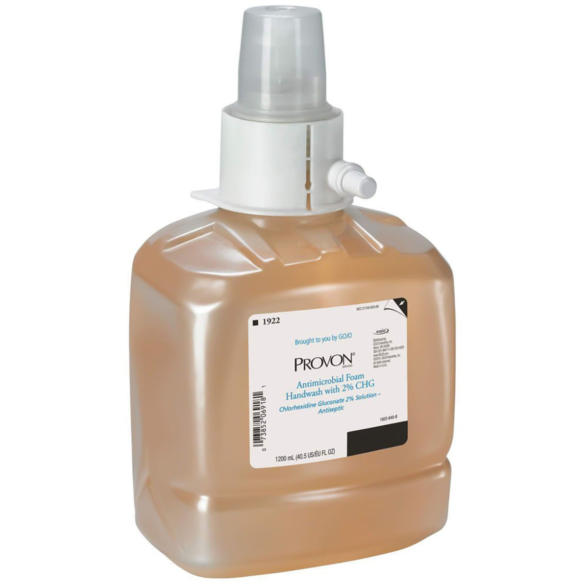 Provon Antimicrobial Foam Handwash with 2% CHG, Antiseptic, 1,200 mL - 1922-02 - LL Medico