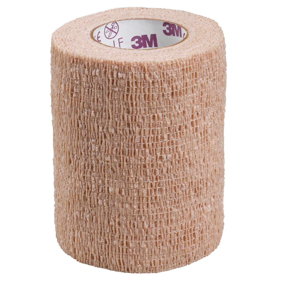 3M Coban LF Cohesive Bandage, Self-Adherent Closure, Tan, Elastic / Nonwoven, Sterile Latex-Free, Standard Compression - LL Medico