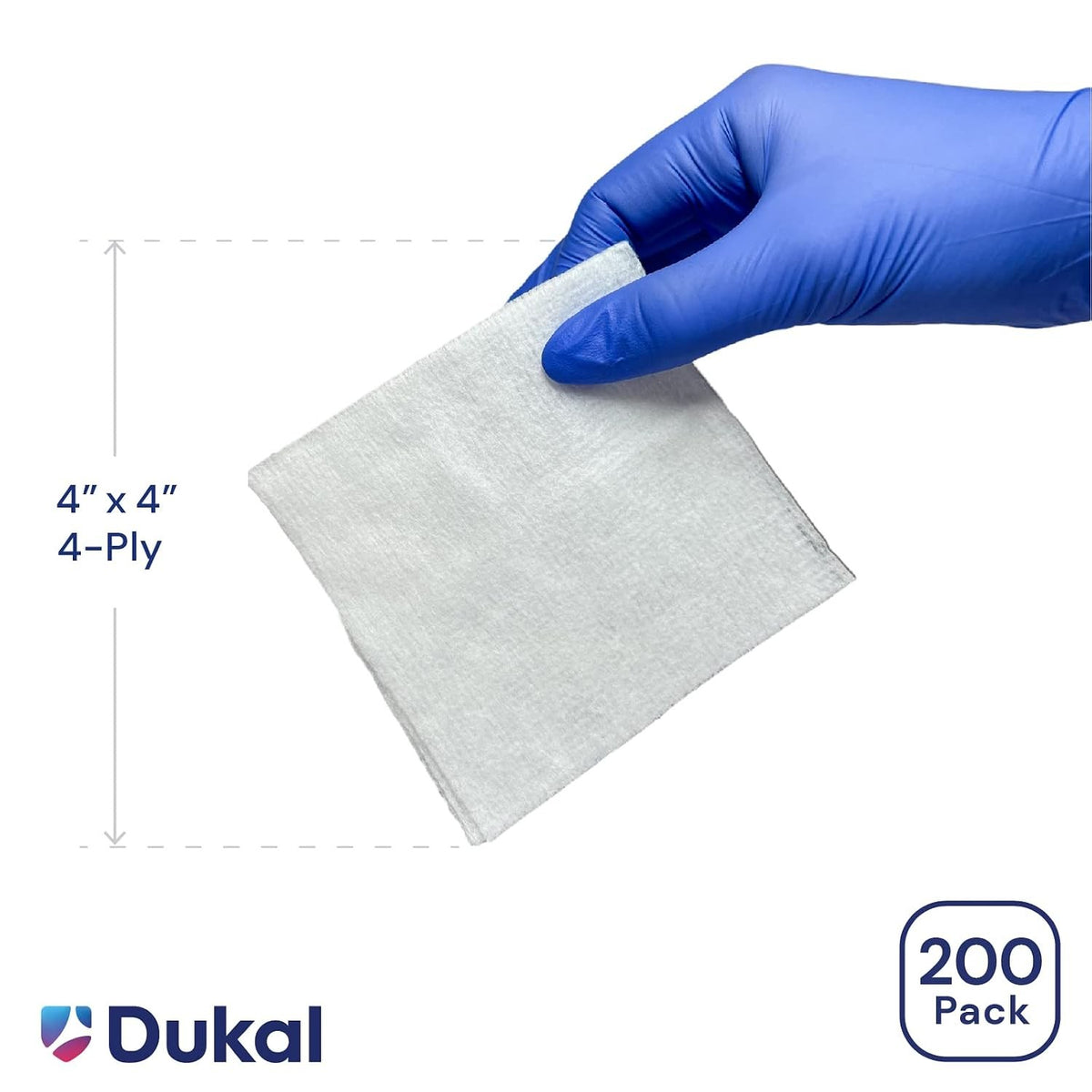 Dukal Clinisorb Nonwoven Sponge, 4 x 4 Inch, 4-ply