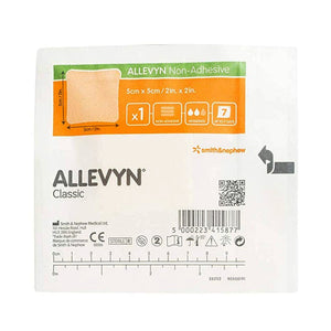 Smith & Nephew Allevyn Foam Dressing, Non-Adhesive Square, Sterile — 2" x 2"