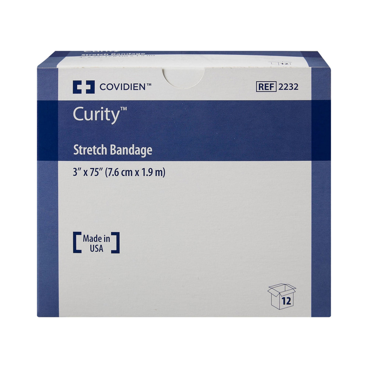 Curity Conforming Bandage, Sterile, 3 x 75", 1-Ply, White, Cotton / Polyester - 2232- - LL Medico