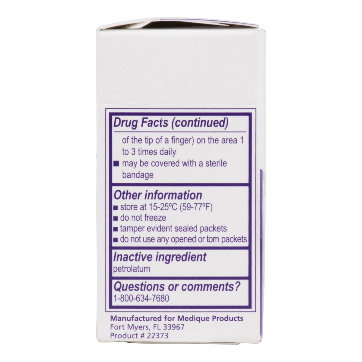 Medi-First Triple Antibiotic Ointment, First Aid Antibiotic, Bacitracin, Neomycin, Polymyxin B, 0.5 Gram Individual Packet - 22373 - LL Medico