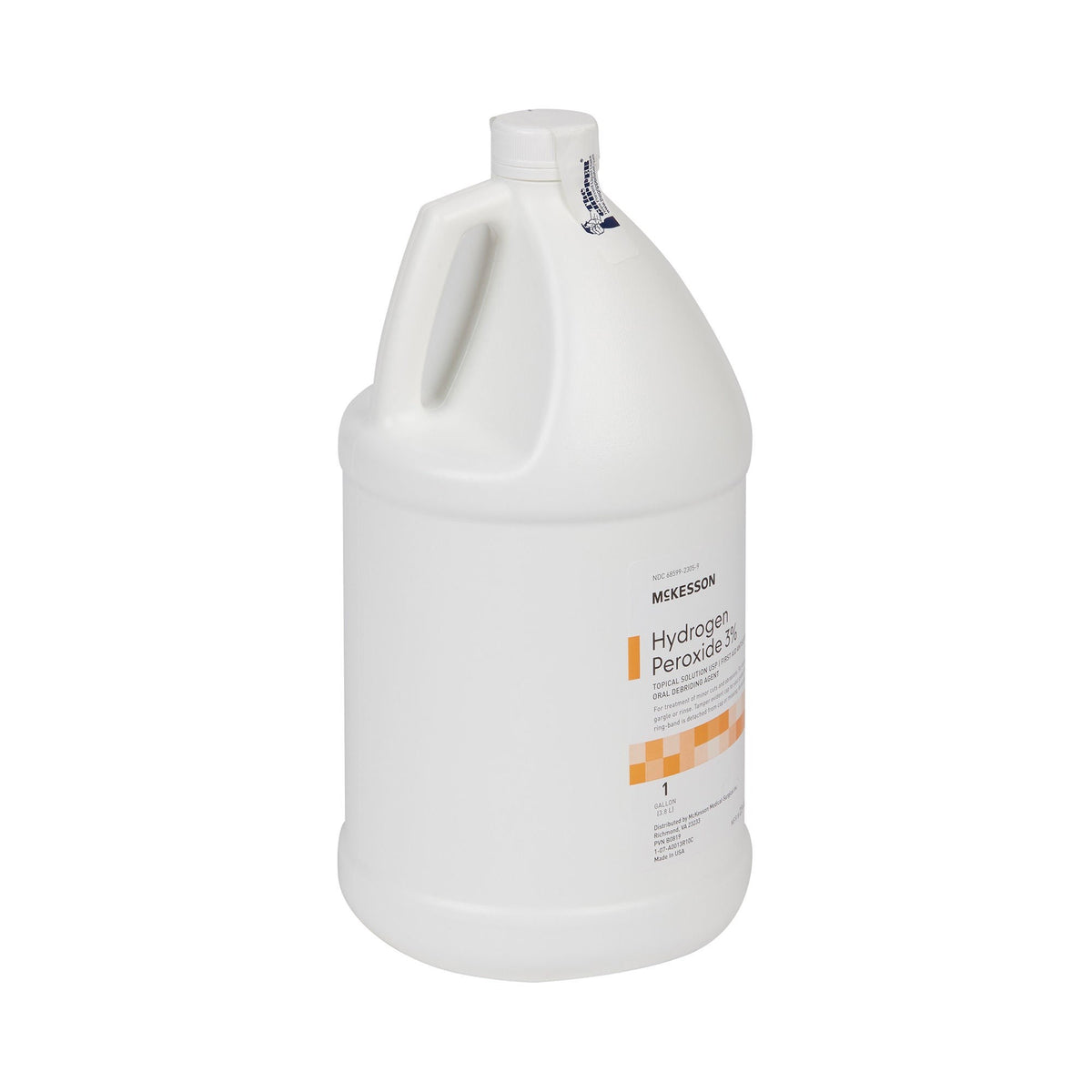 McKesson Hydrogen Peroxide, Antiseptic Topical Liquid, 1 gal Bottle - 23-A0013 - LL Medico