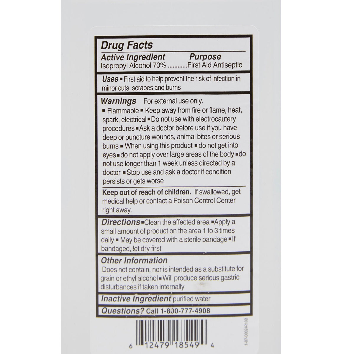 McKesson Isopropyl Alcohol, Antiseptic Topical Liquid, 32 oz Bottle - 23-D0024 - LL Medico