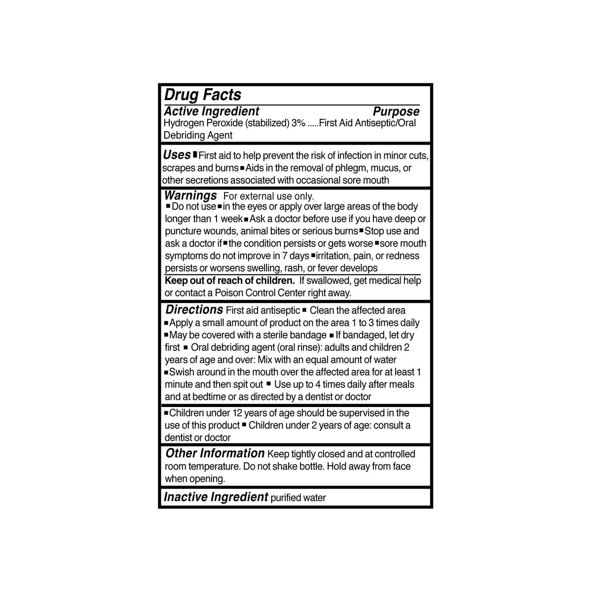 McKesson Hydrogen Peroxide, Antiseptic, Topical Liquid, 4 oz Bottle - 23-F0010 - LL Medico
