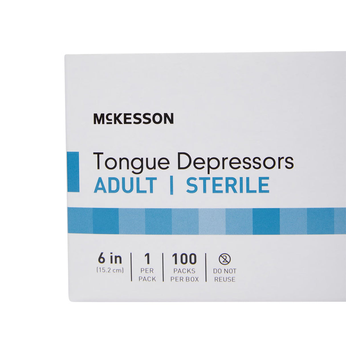 McKesson Tongue Depressor, Wood, Senior, 6"