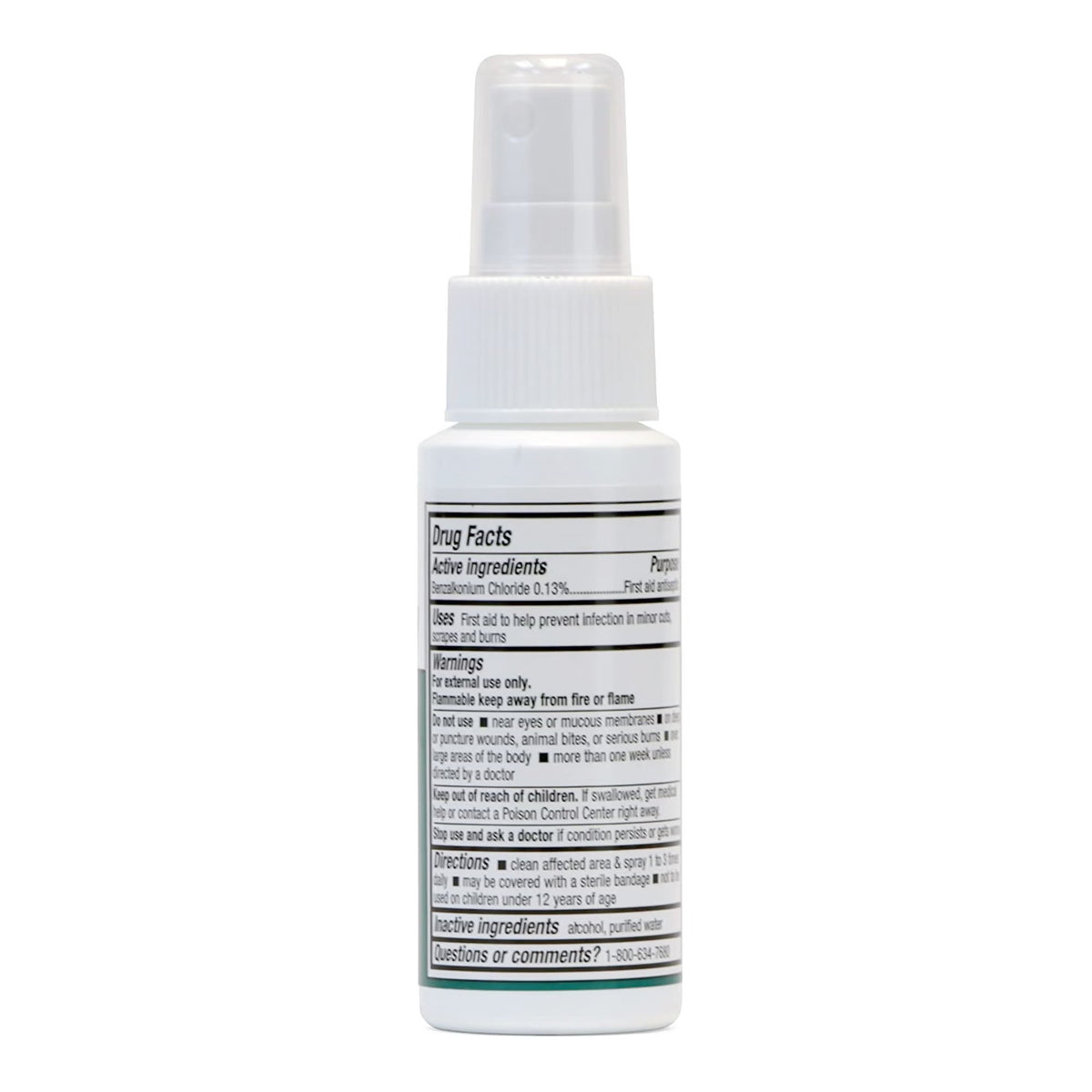 Medi-First Topical Antiseptic Liquid, Benzalkonium Chloride, 2 oz Spray Bottle - 24402 - LL Medico