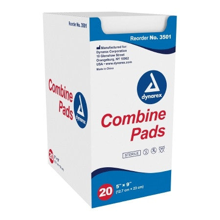 dynarex Sterile Abdominal Pad, 5 x 9 Inch