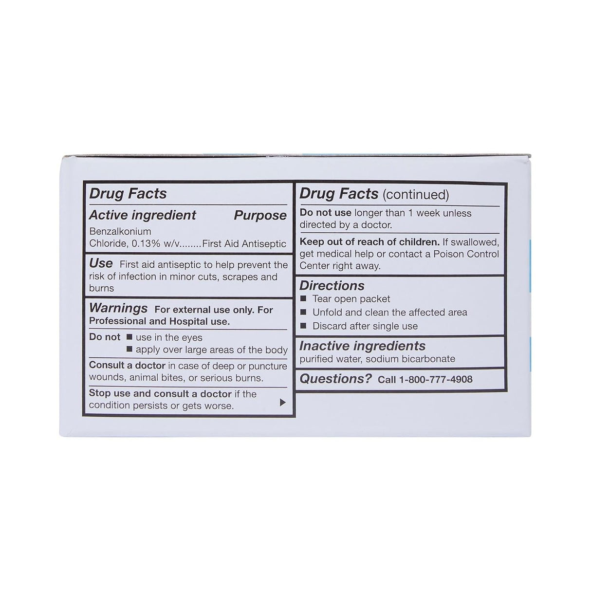 McKesson Benzalkonium Chloride Antiseptic Towelettes, Unscented