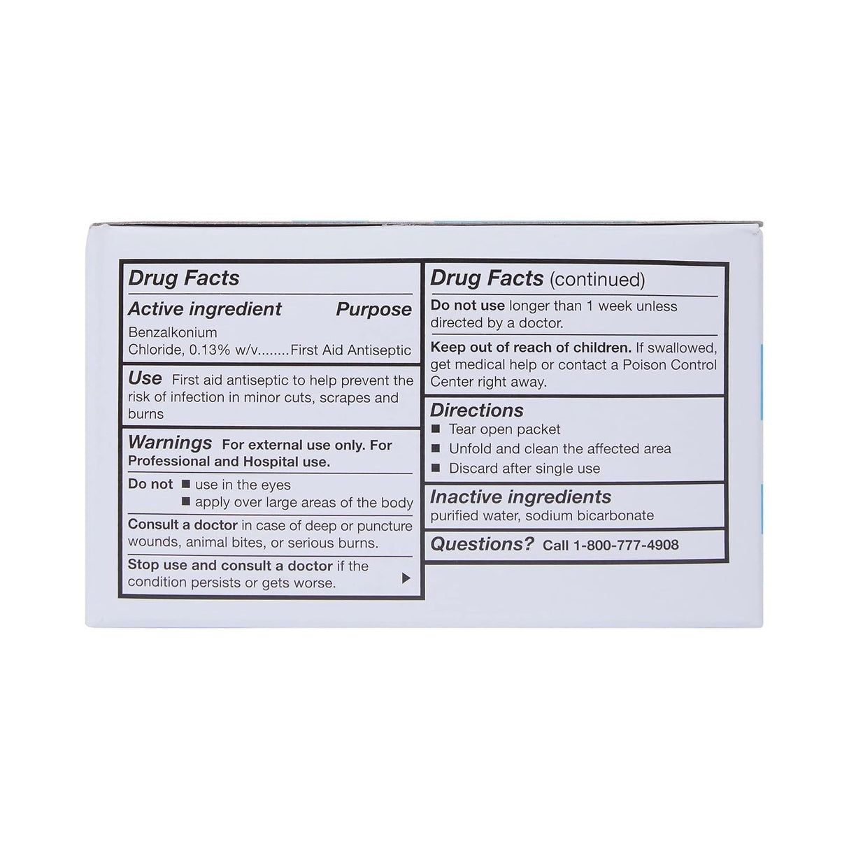 McKesson Benzalkonium Chloride Antiseptic Towelettes, Unscented