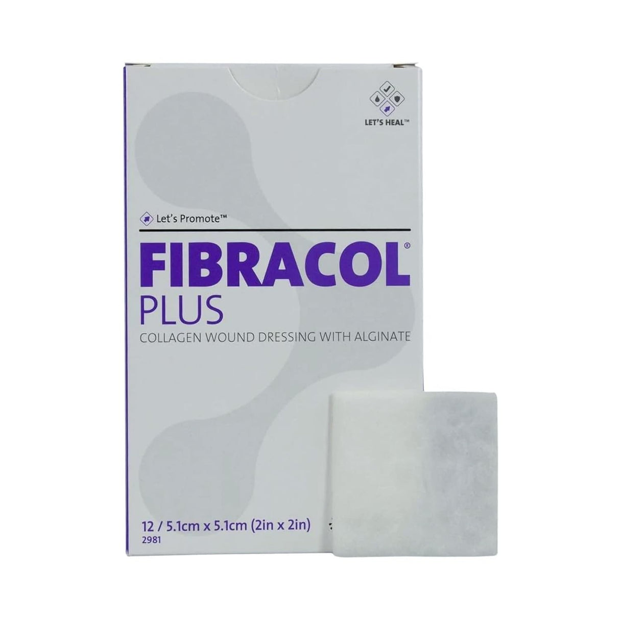 3M Systagenix Fibracol Plus Collagen/Alginate Dressing, 2 x 2 Inch