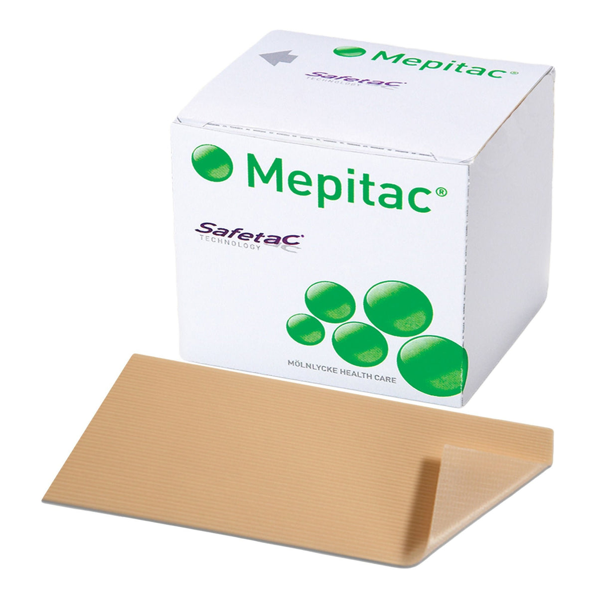 Mepitac Silicone Medical Tape, Tan, Non-Sterile, 1 1/2" x 59" - 298400 - LL Medico