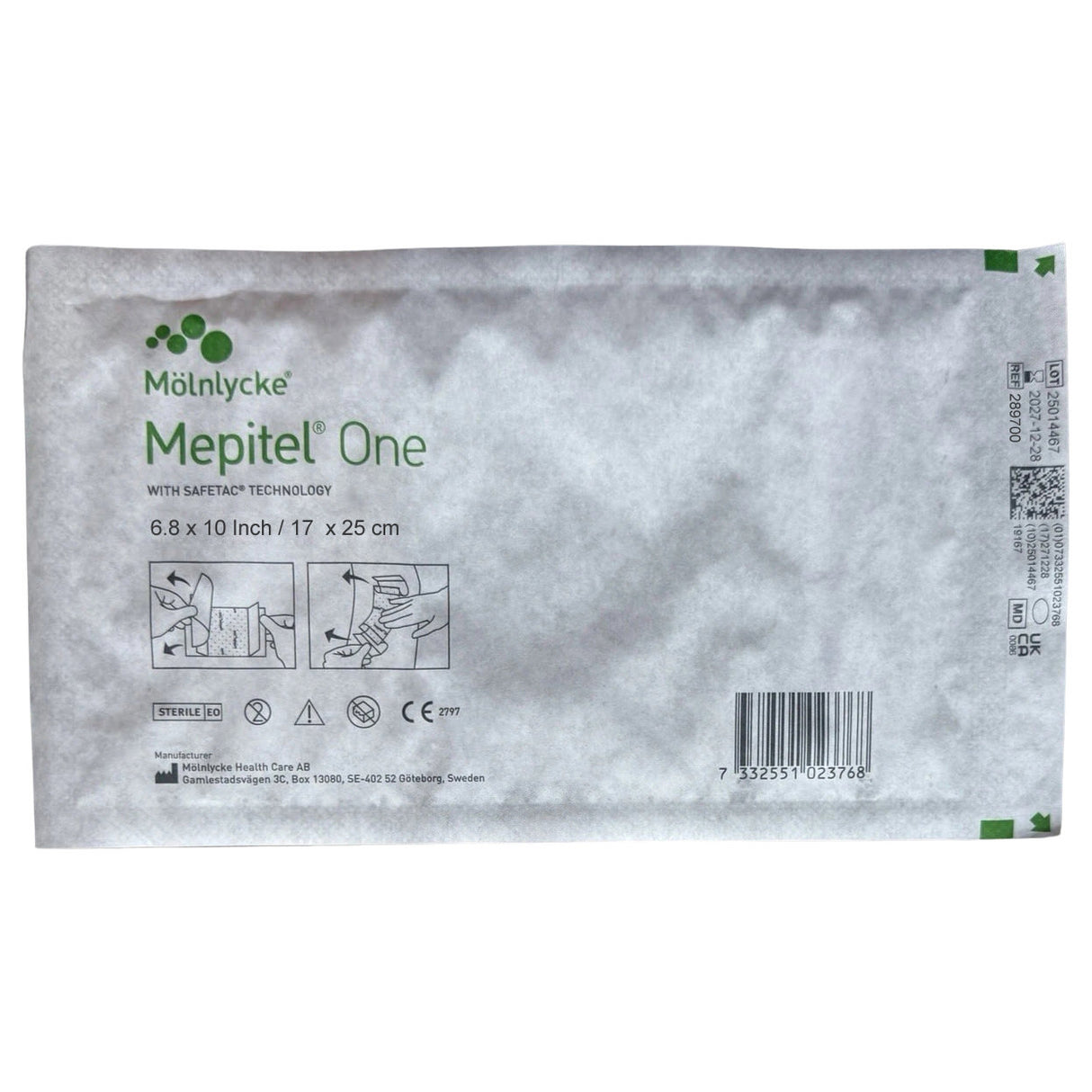 Mepitel One Silicone Dressing, 4 x 7 inch