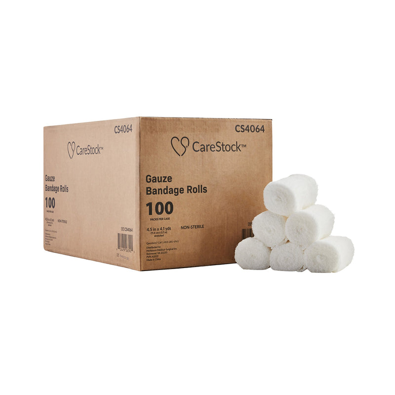 CareStock Sterile Gauze Bandage Roll, Sterile, 4.5 Inch x 4.1 Yard