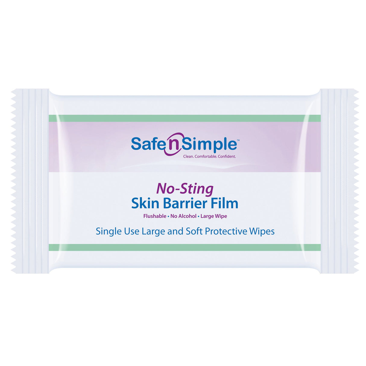 Safe N Simple No-Sting Skin Barrier Wipe, 5 x 7 Inch - SNS00807-Box - LL Medico