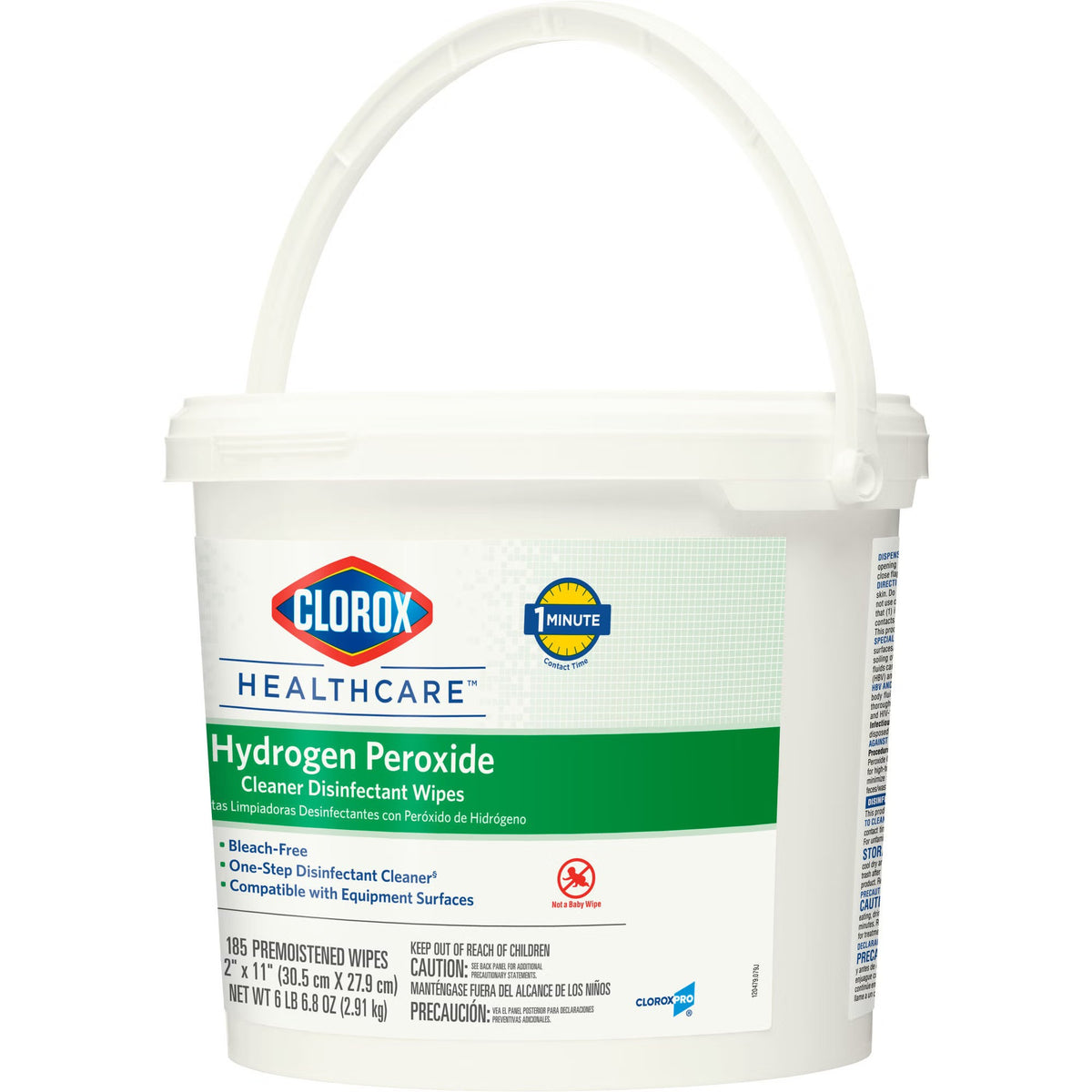 Clorox Healthcare Hydrogen Peroxide Cleaner Disinfectant Wipes, Premoistened, Surface Disinfectant Cleaner, Unscented, Nonsterile, 11 x 12" - 30826 - LL Medico