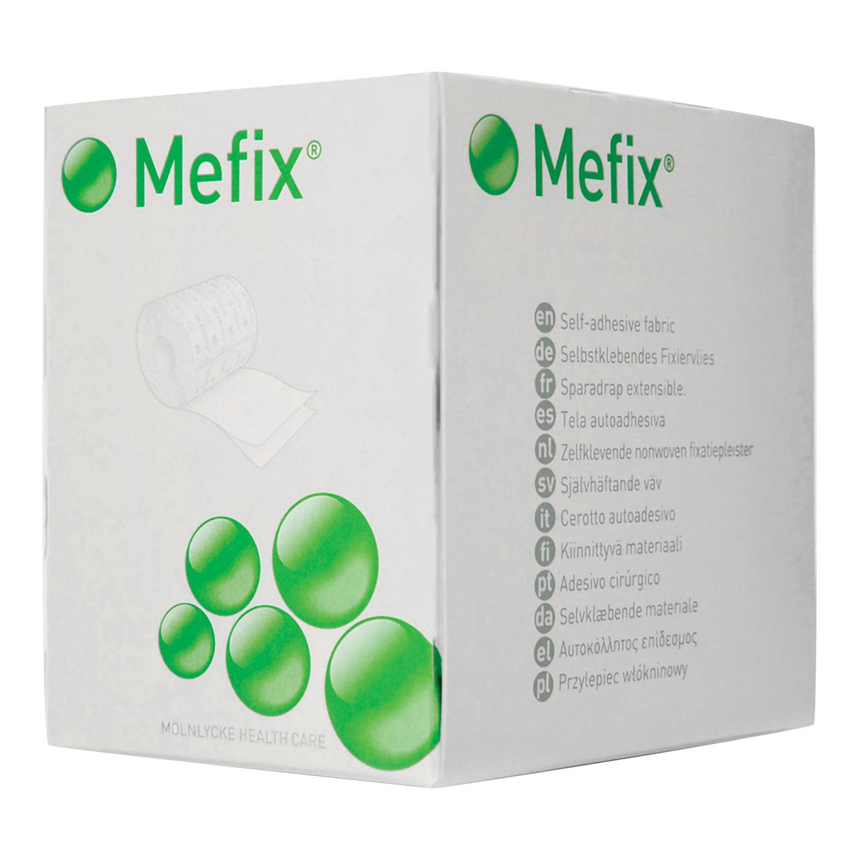 Molnlycke Mefix Nonwoven Dressing Retention Tape, 4 Inch x 11 Yard, White