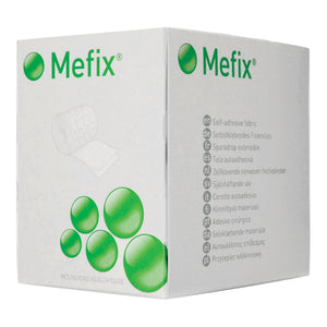Molnlycke Mefix Nonwoven Dressing Retention Tape, 4 Inch x 11 Yard, White