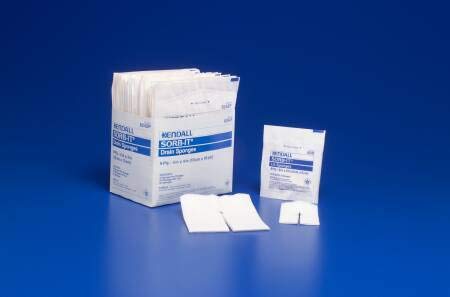 Curity IV / Drain Split Dressing, 2 x 2 Inch, Six-Ply