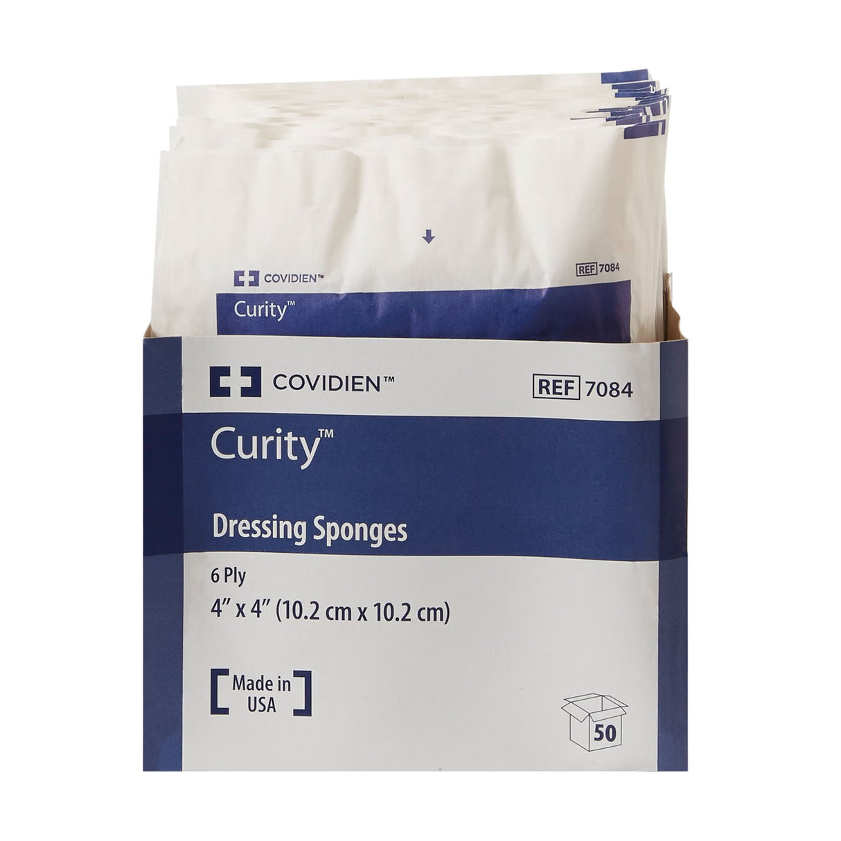Curity Sterile Nonwoven Sponge, 4 x 4 Inch, 6-Ply