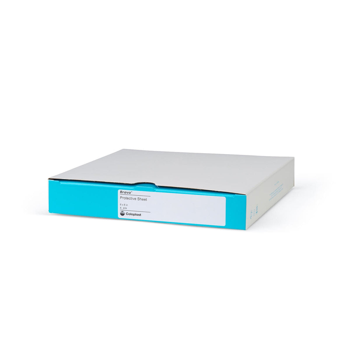 Coloplast Brava Stoma Skin Protective Sheet Ostomy Barrier with Moist Adhesion, 6 x 6 in.