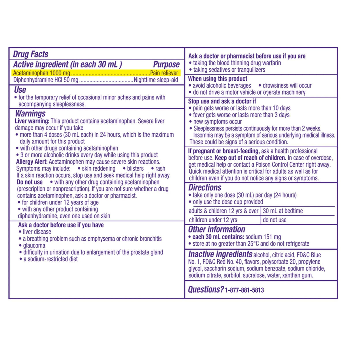 Vicks ZzzQuil Night Pain Nighttime Sleep-Aid Pain Reliever Liquid, Midnight Berry, 12 fl oz - 32390004089 - LL Medico