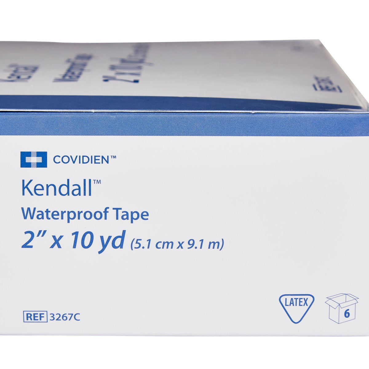 Kendall Waterproof Medical Tape, 2" x 10 Yard, White, Cloth, NonSterile - 3267C - LL Medico
