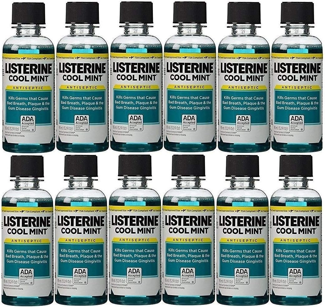 Listerine Cool Mint Antiseptic Mouthwash, 3.2 oz
