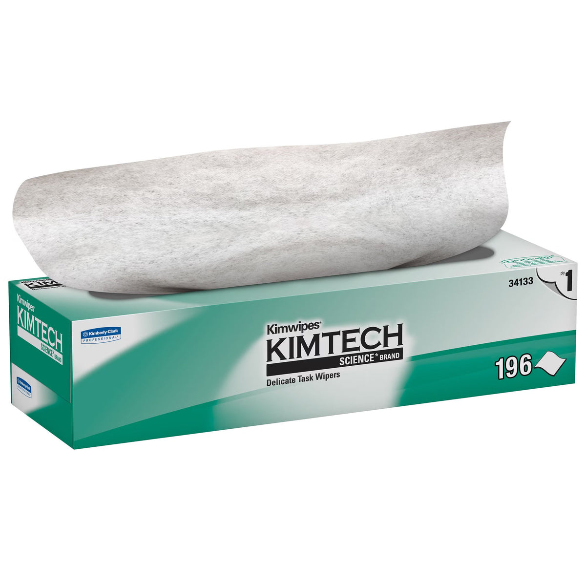 Kimtech Science Kimwipes, Delicate Task Wipes, Light Duty, White, 1-Ply Tissue, NonSterile, 11.2 x 12.3" - 34133 - LL Medico