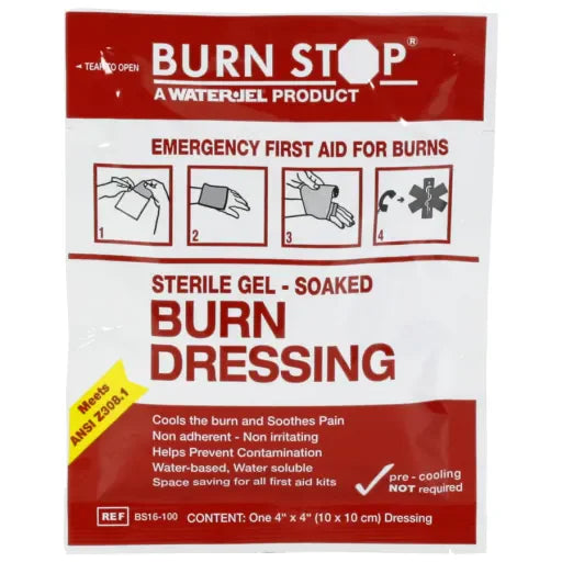 Burn Stop Hydrogel Burn Dressing, 4 x 4 Inch