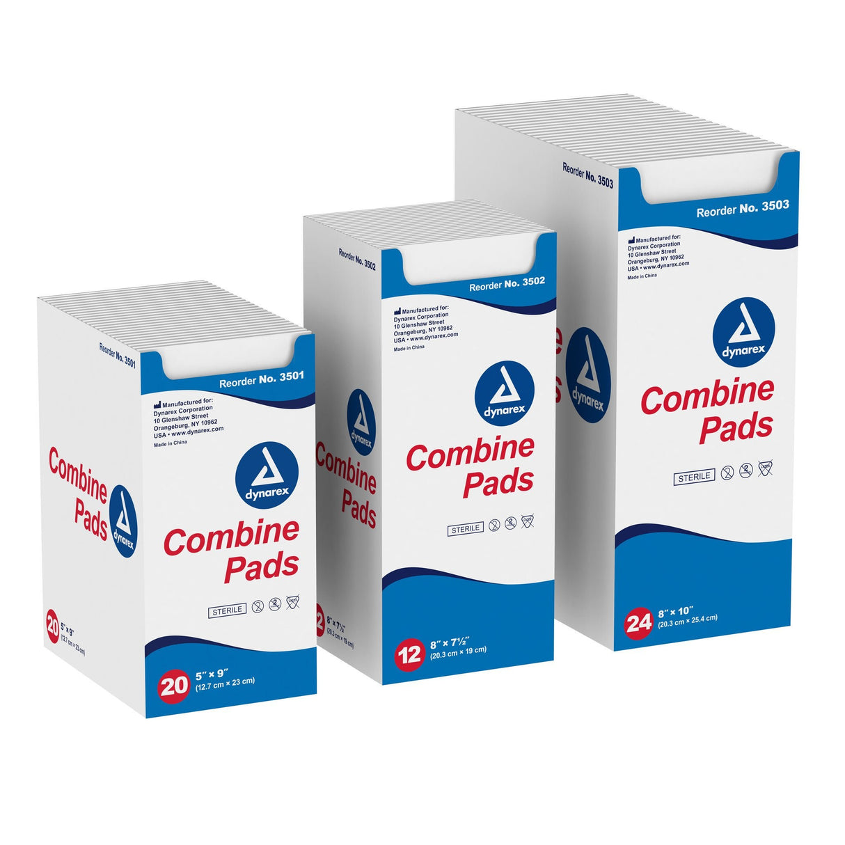 dynarex Sterile Abdominal Pad, 8 x 10 Inch