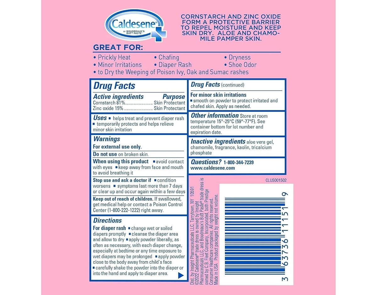 Caldesene Medicated Protecting Powder, Fresh Scent, 5 oz