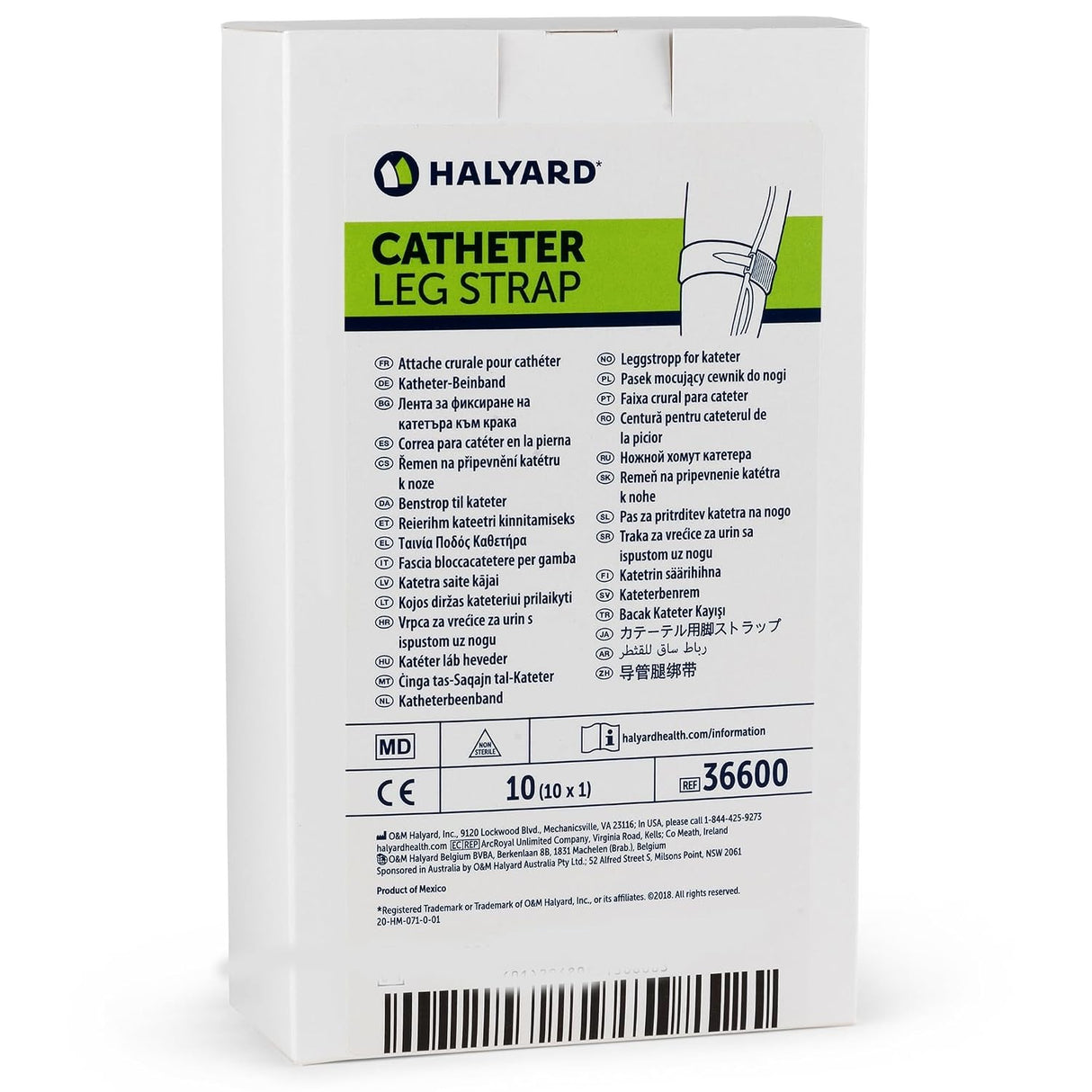 O&M Halyard Leg Strap for Universal Indwelling Catheter, 2 x 24 Inch